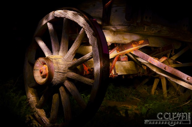 Caryn Esplin Light Painting Old Wagon Wheel