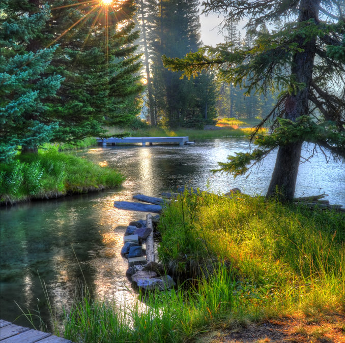 Island Park, Idaho, in the morning light