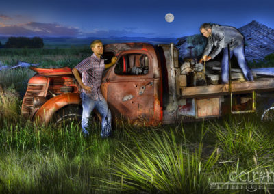 My First Light Painting with People: Grandpa’s Ghost Truck