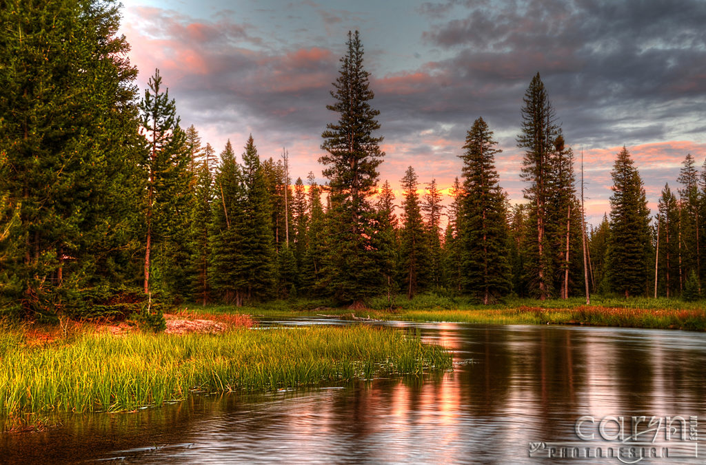 Sunset on the Buffalo River, Island Park, Idaho