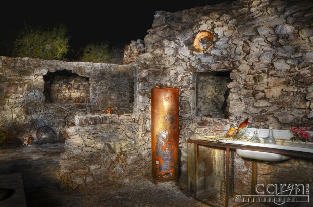 Caryn Esplin - Goldminers Cabin - HDR Light Painting - Eagle Eye Mine - Quartzsite, Arizona