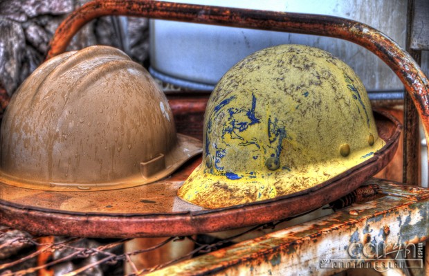 Caryn Esplin - Goldminer's Helmets - Gold Eye Mine, Quartzsite, Arizona