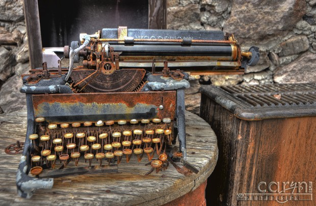 Caryn Esplin - Goldminer's Typewriter - Eagle Eye Mine - Quartzsite, Arizona