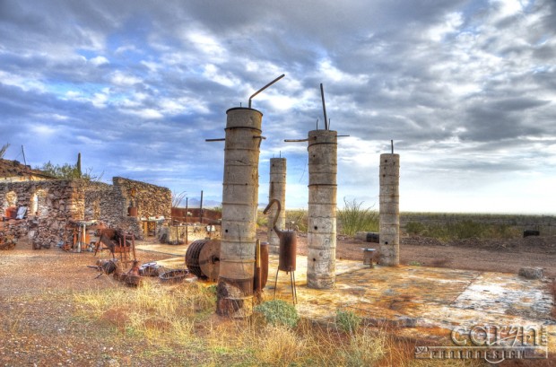 Caryn Esplin - Gold Miner's Cabin #2 Yard - Eagle Eye Mine - Quartzsite, Arizona