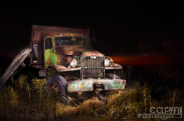 Caryn Esplin - Idaho Farm Truck - Manure Spreader - Light Painting