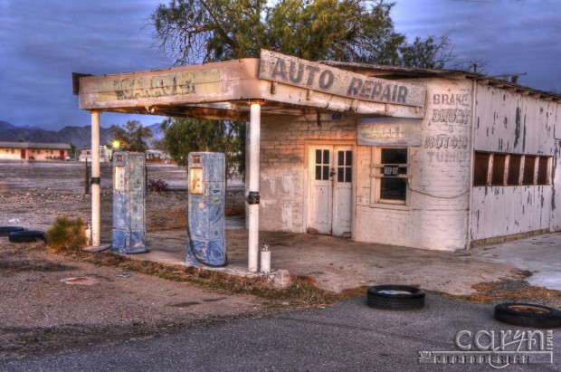 Caryn Esplin - HDR Light Painting - Gas Pumps - Quartzsite, Arizona