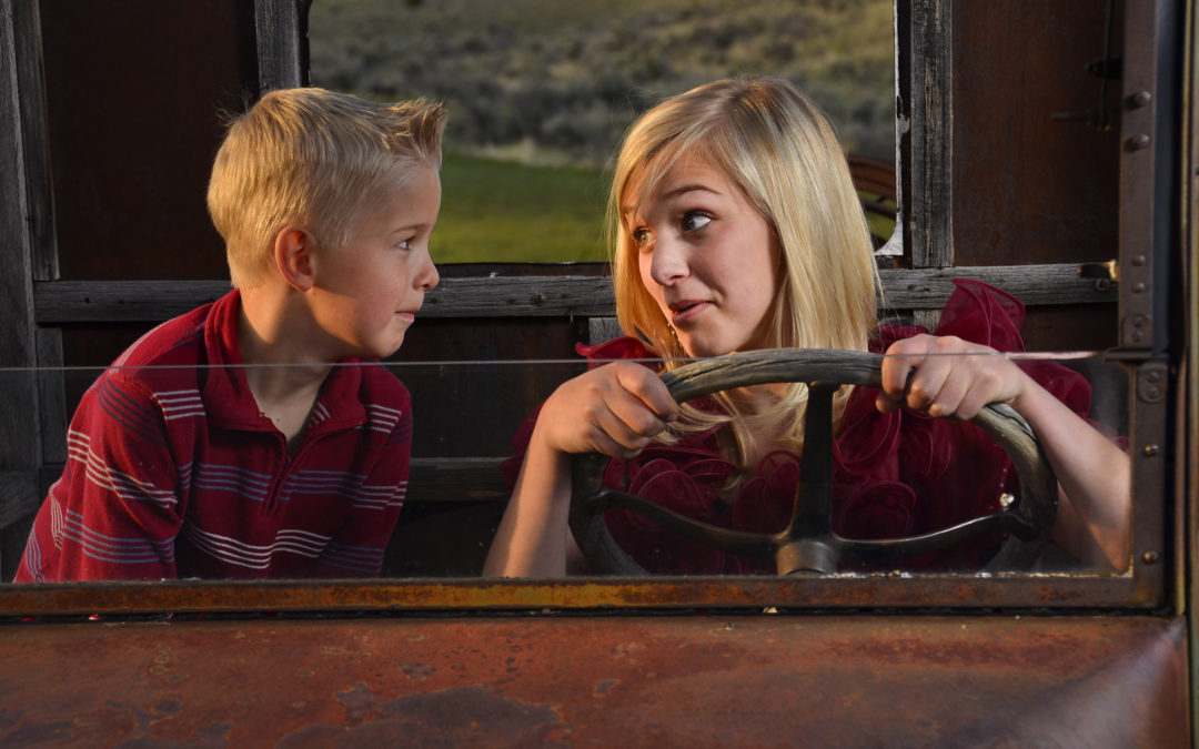 Driving the old International at Bannack Ghost Town