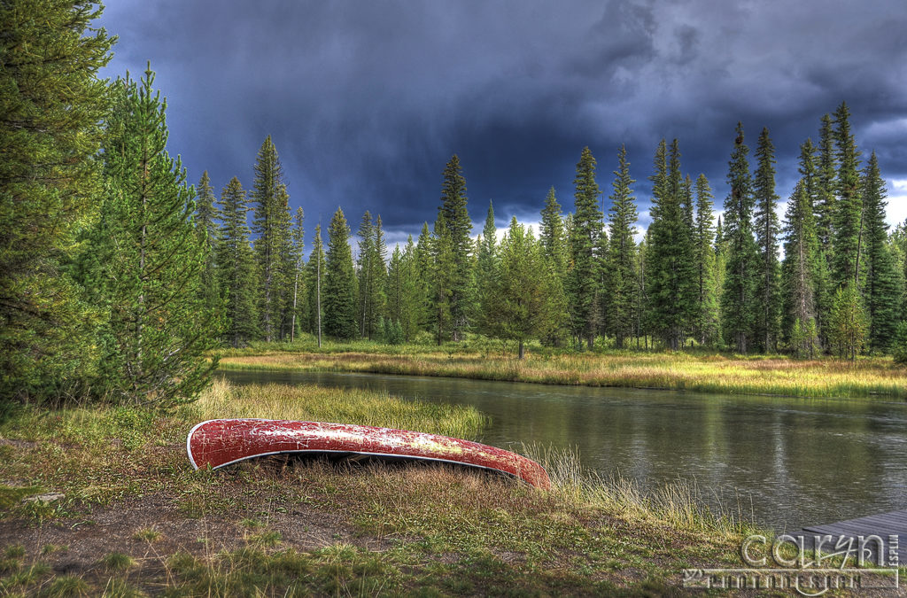 Old Red Canoe on the Buffalo River