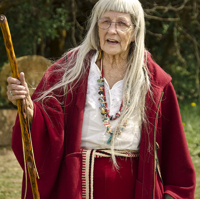 Red-coated Mountain Woman