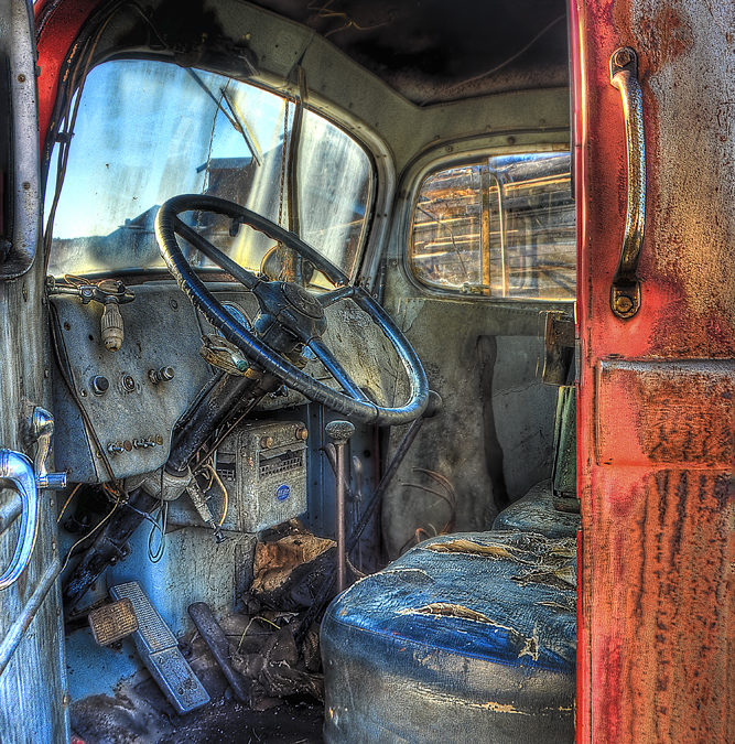 The “White” brand – Red Truck in Nevada City, Montana