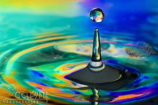 Electric Sphere - Water Drop Photography - Caryn Esplin