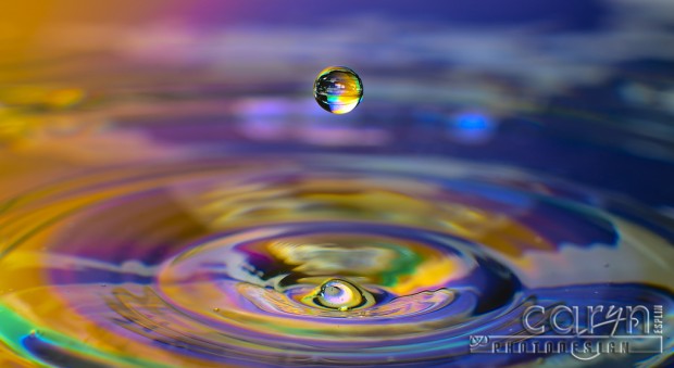 Double Bubble - Water Drop Photography - Caryn Esplin