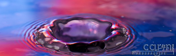 Purple Vortex - Water Drop Photography - Caryn Esplin