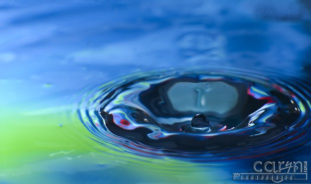 Water Drop Photography - Vortex with Baby Pinnacle - Caryn Esplin