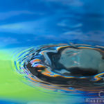 Blue Vortex - Water Drop Photography - Caryn Esplin