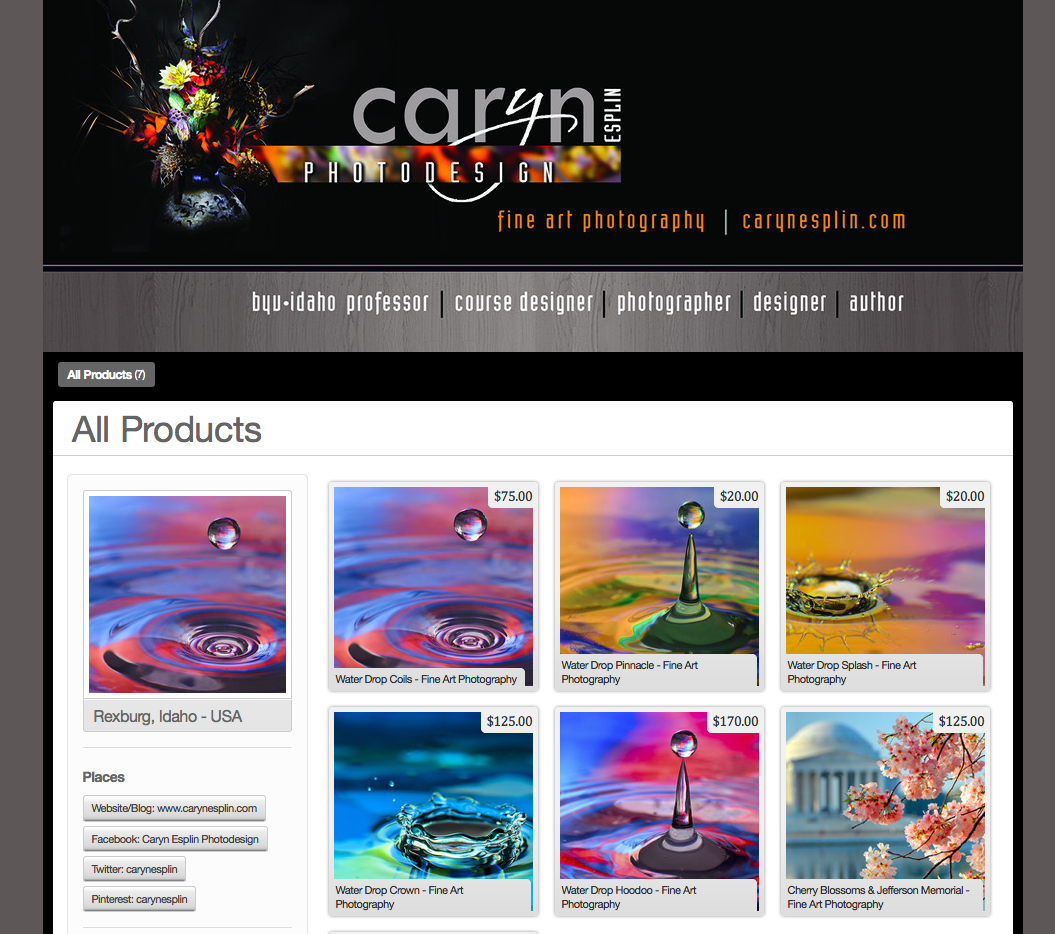 New Store with my Fine Art Photography