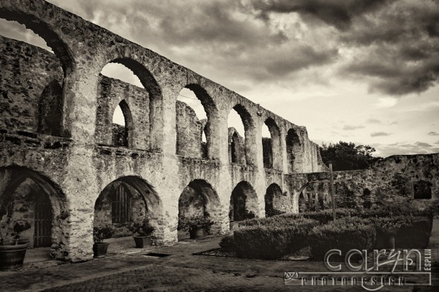 Caryn Esplin - San Juan Mission - Arched Wall - San Antonio, Texas