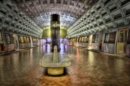 Caryn Esplin - Foggy Bottom Train - Washington D.C. - copyright2012