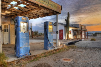 Caryn Esplin - Quartzsite Gas Pumps - Arizona - copyright2012