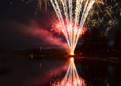 Fireworks over water!
