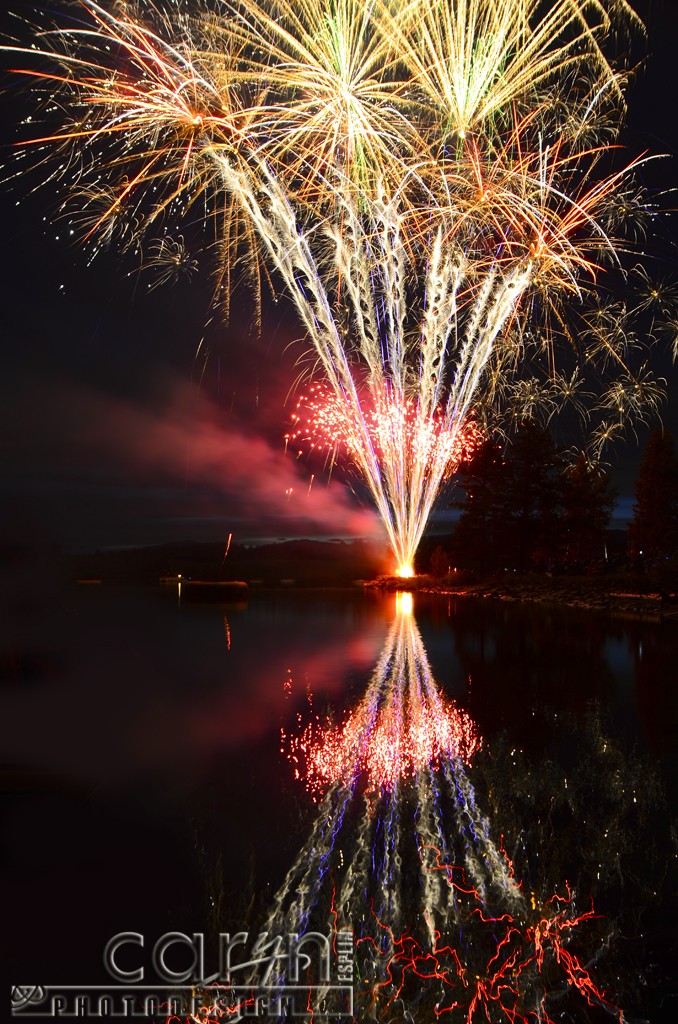 Fireworks Over Water