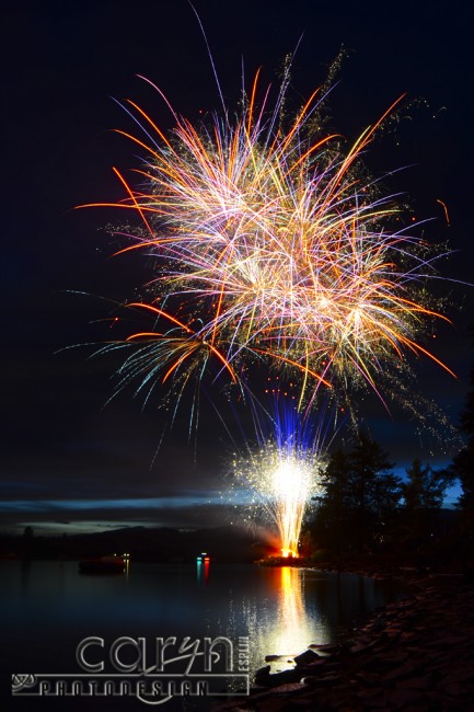 CarynEsplin-LakeLodgeFireworks - Island Park Reservoir, Idaho