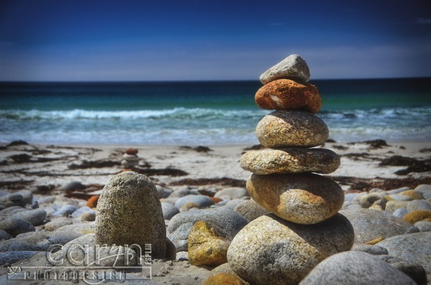 Stone cairn 1 - rock stack - Monterey, CA - 17-mile drive - Caryn Esplin