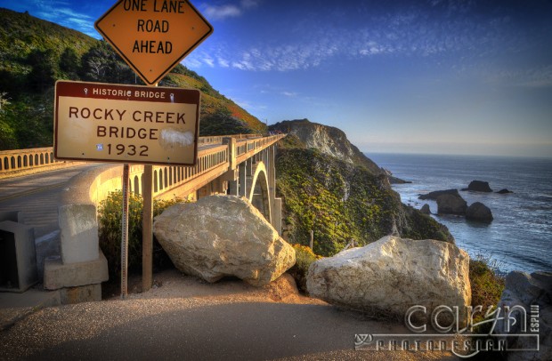 Big Sur Coast California - Rocky Creek Bridge Sign 1932 - Caryn Esplin