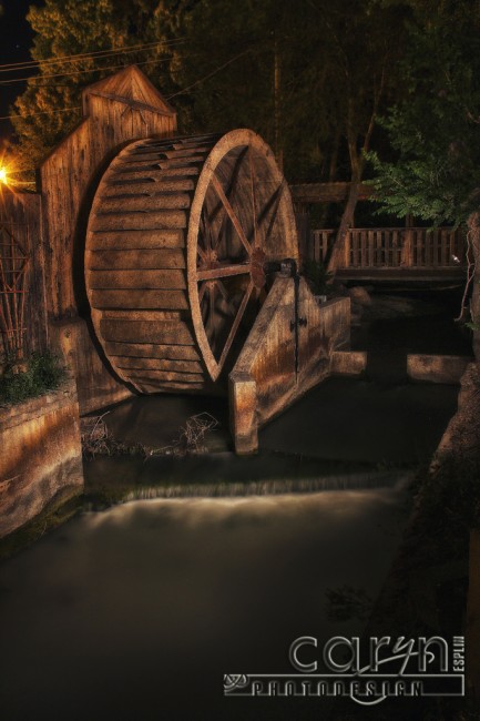 Light Painting - Old Water Wheel - Nephi Utah - Caryn Esplin