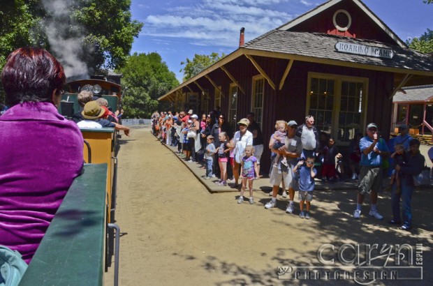 Roaring Camp Railroad - Felton California - San Francisco Bay Area - Steam Train Ride - Slowing Down - Caryn Eplin