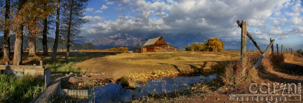 Mormon Row Barn - Jackson, WY - Caryn Esplin - Wider Composition Panorama