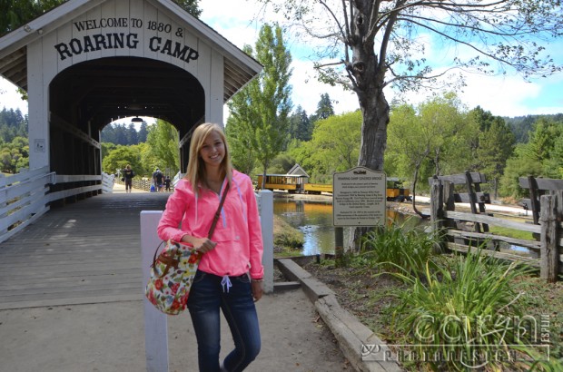 Roaring Camp Railroad -  Felton California - San Francisco Bay Area - Steam Train Ride - Covered Bridge  - Caryn Eplin