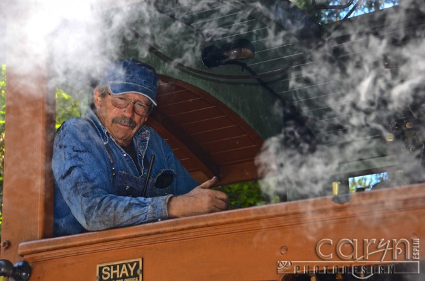 Roaring Camp Railroad - Felton California - San Francisco Bay Area - Steam Train Ride - Engineer - Caryn Eplin