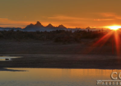 Sunrise at Egin Lakes, Sand Dunes near St. Anthony, Idaho