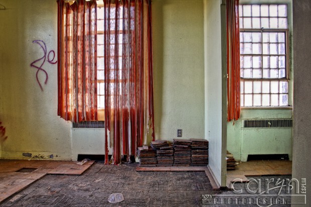 Caryn Esplin- Girls Reformatory - St. Anthony - Old Building - Red Drapes