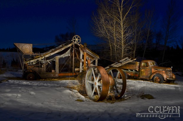 Virginia City, Montana - Gold Mining Equipment - Nevada City, Montana - Light Painting