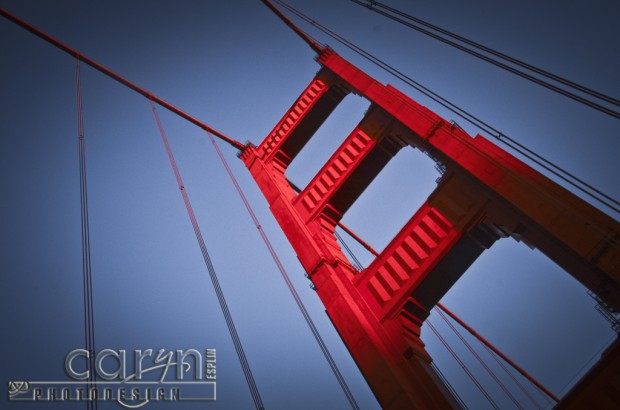 Caryn Esplin - Golden Gate Bridge Moon - San Francisco