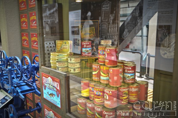 Caryn Esplin - Monterey Bay - Cannery Row - Cresta Blanca Sardines Cans - San Francisco Bay Area