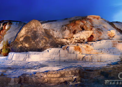 Yellowstone Mammoth Hot Springs – Panoramic Light Painting