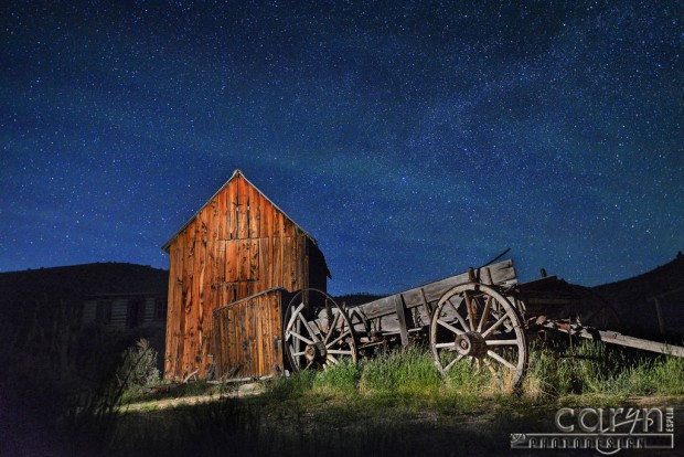 Starry Night - Light Painting - Bannack Ghost Town - Caryn Esplin