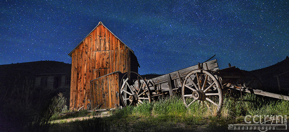 Starry Night – Bannack Ghost Town – Light Painting