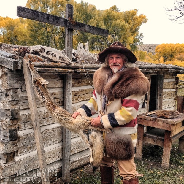 Trapper Jake and the fox - Bannack Living History