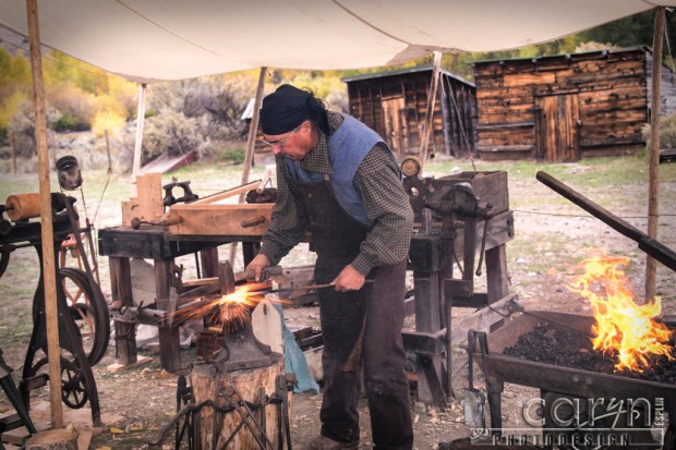 Blacksmith Scatter Sparks - Bannack living History - Caryn Esplin