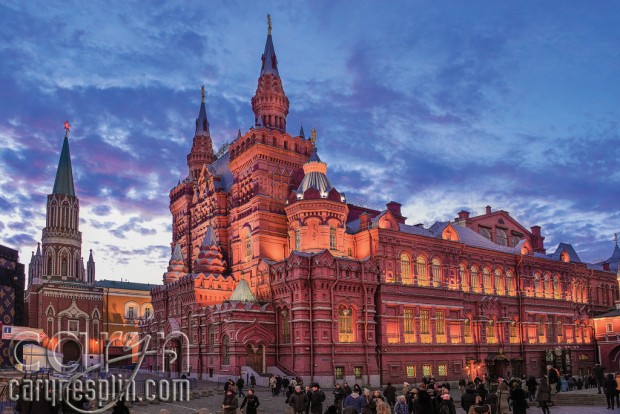 Red Square Sunset - Colors - Moscow, Russia - Caryn Esplin 