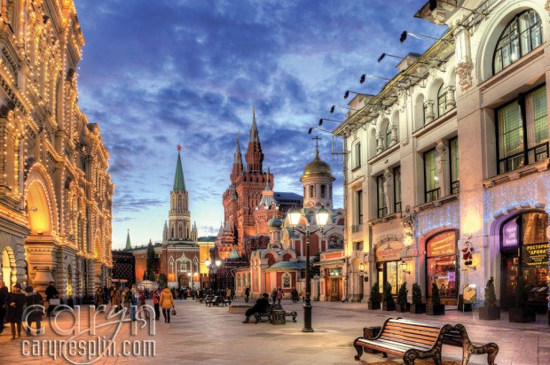 Red Square Sunset - Colors - Moscow, Russia - Caryn Esplin - Shops - Gum Mall