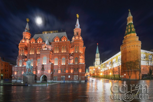 Red Square, Kremlin, Moscow, Russia, night photography