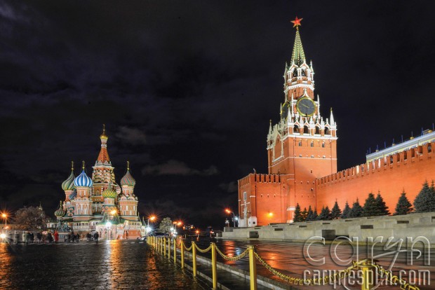 Red Square, Kremlin, Moscow, Russia, night photography