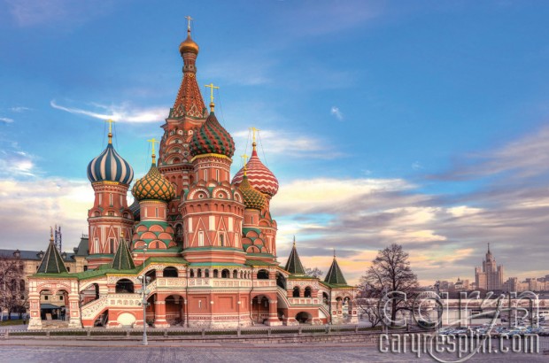 Side view, St. Basil's Cathedral - Red Square, Moscow, Russia, Kremlin