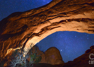 Light Painting + Arches National Park + Milky Way