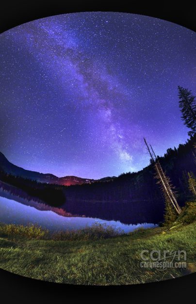 Milky Way photography with Light Painting at Silver Lake, Brighton, Utah